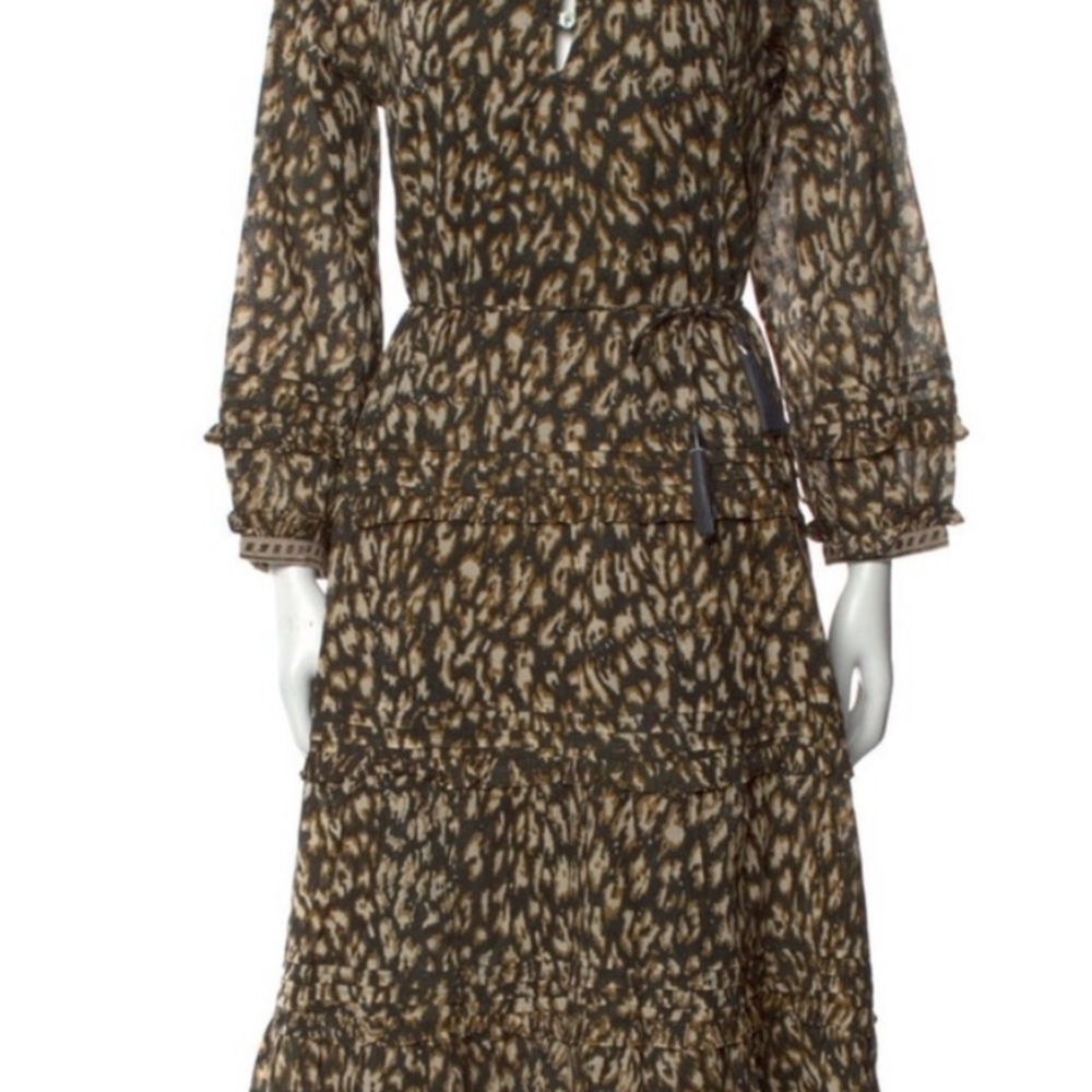 Cleobella Brown Patterned Long Sleeve Dress
